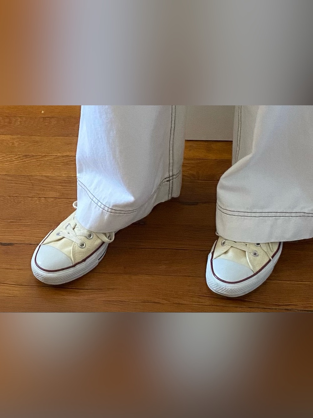 Converse Cream All Star Low Top Sneakers